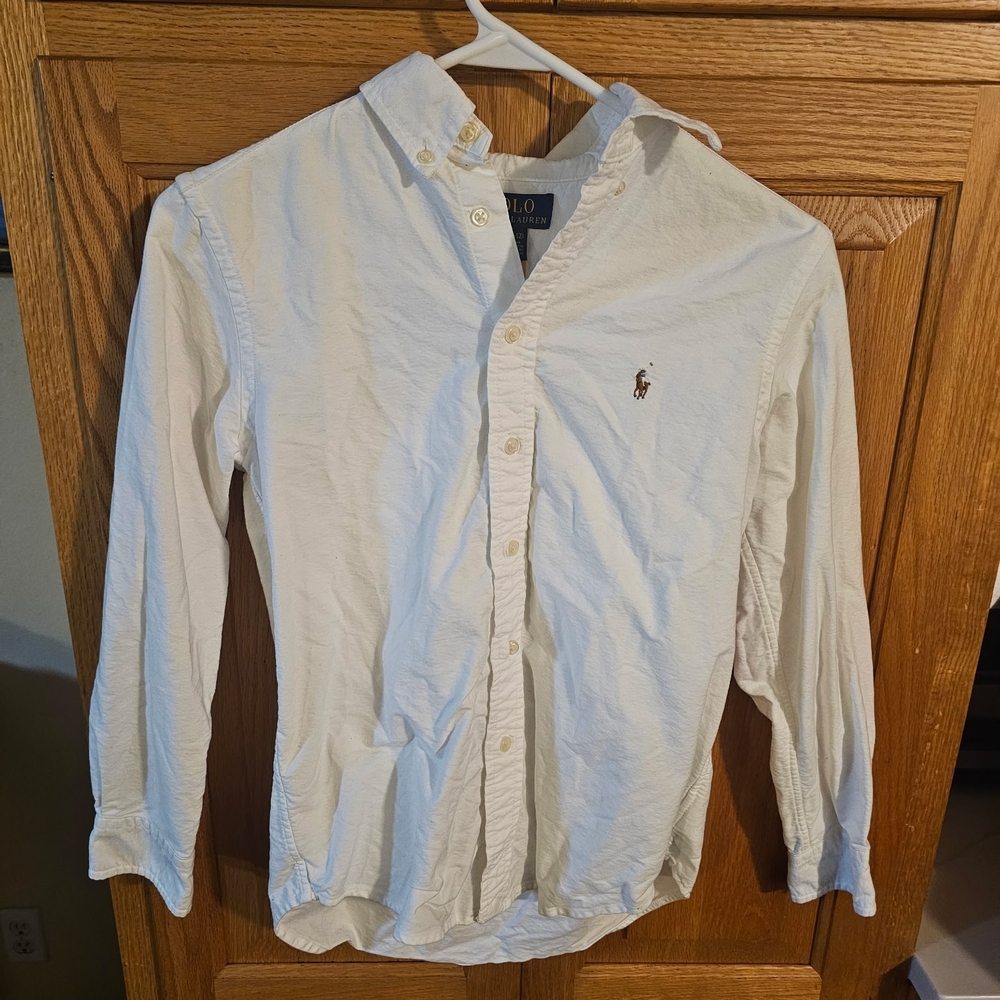 Polo by Ralph Lauren Men's Cream Button Down Shirt
